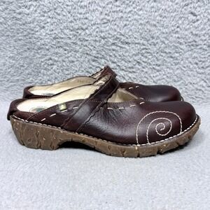 El Naturalista Yggdrasil Womens Size 40 US 9 Slip On Clogs Shoes Brown